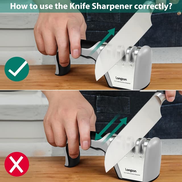Thumbnail 3 de Longzon 4-in-1 Knife Sharpener 🔪