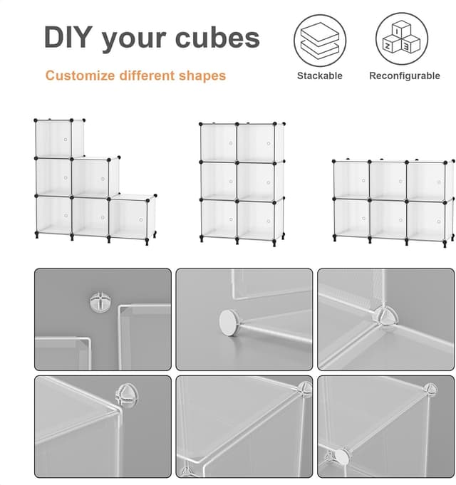 Thumbnail 6 de ATTDETJL ATTSL6002 6-cube storage unit 30cm compartments