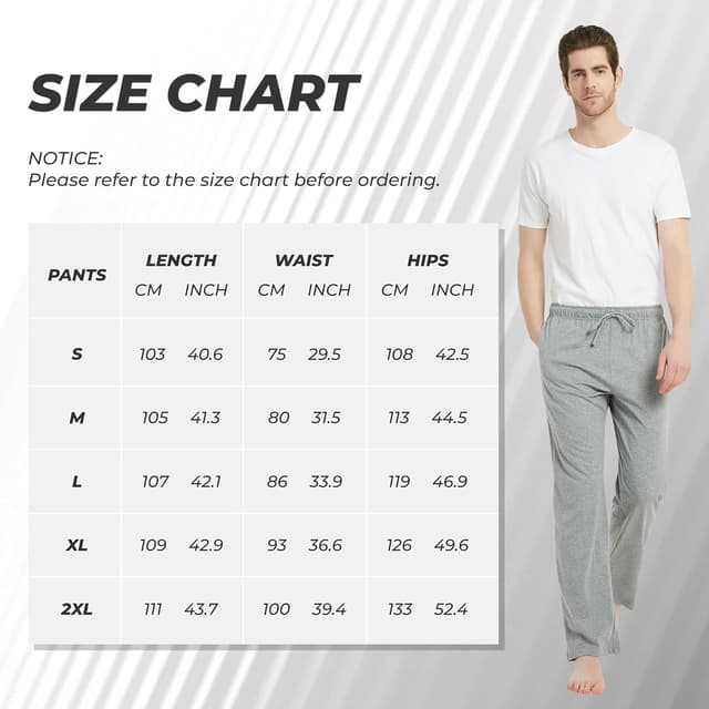 Thumbnail 5 de U2SKIIN Pyjamahosen Herren lang 2er Pack