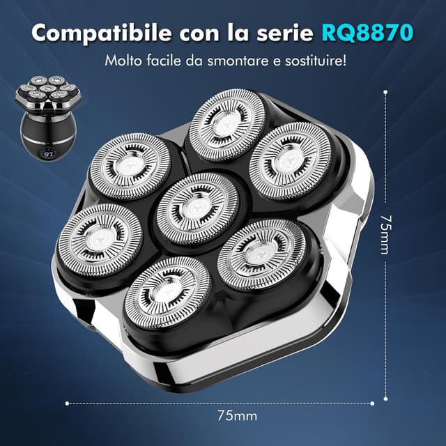 Detalle 2 de ETENTOUS RQ8870 7D testina di ricambio