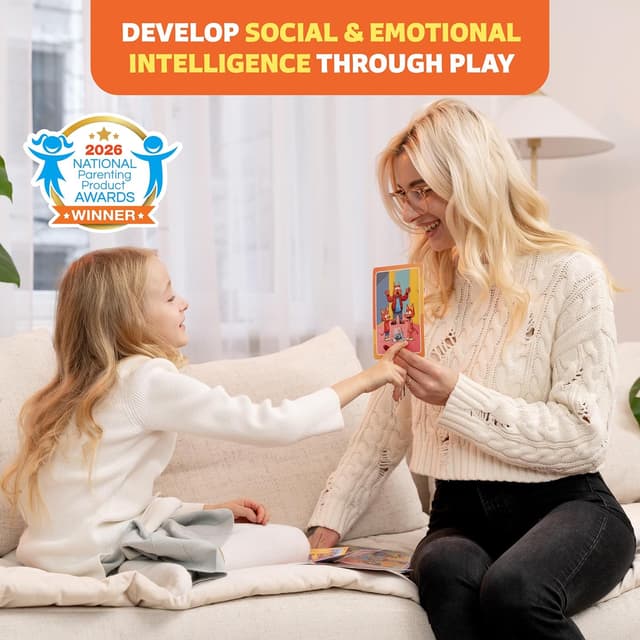 Thumbnail 1 de Who What Why Conversation Cards Ages 4+ 🧠