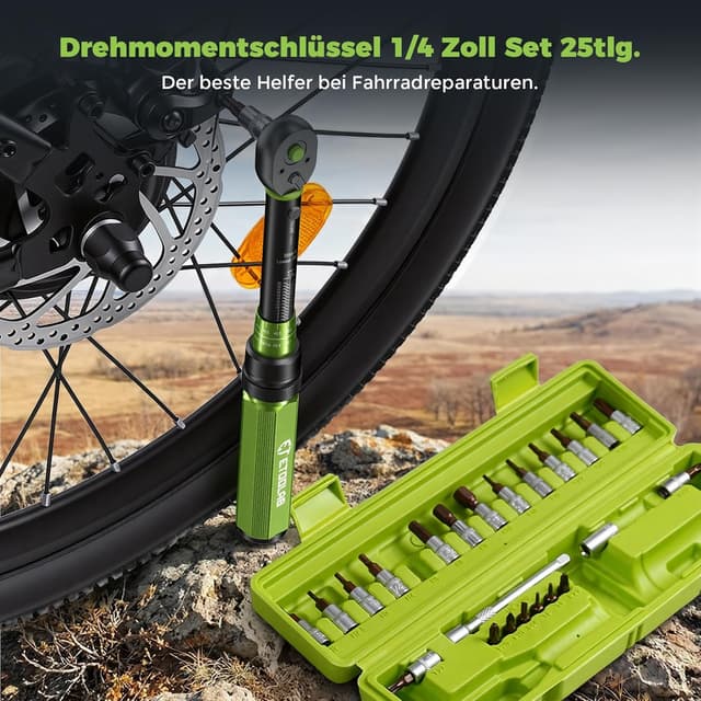 Detalle de ETOOLAB Drehmomentschlüssel Set 1/4 25-teilig