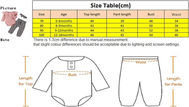 Thumbnail 6 de Juflam Neugeborenes Baby Mädchen Set aus Rüschen-Strampler & Schleife-Accessoire