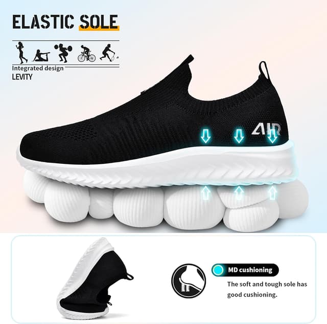 Detalle 2 de Littleplum baskets femme confort — textile élastique, semelle à mémoire et semelle en caoutchouc antidérapante