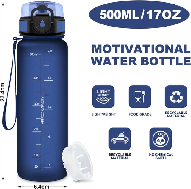 Thumbnail 5 de JAPORIA Borraccia 500 ml con filtro e indicatore tempo 🚰