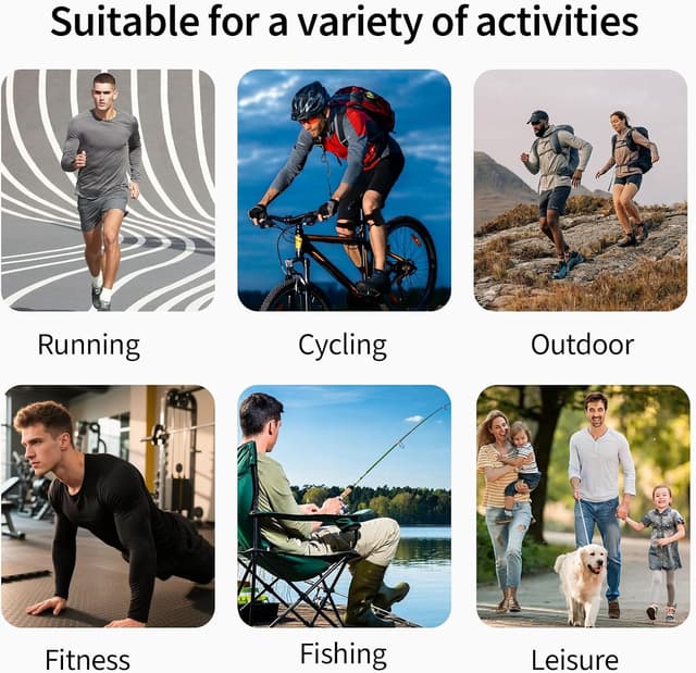 Detalle de Men’s Long Sleeve Sports T-Shirts (1 or 5 Pack) – Breathable Quick-Dry Gym & Running Activewear