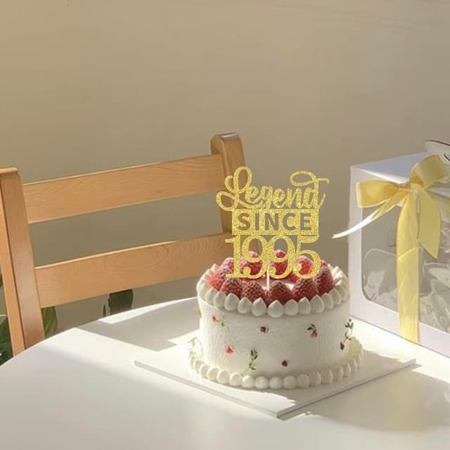 Thumbnail 4 de SYKYCTCY 31th Tortendeko mit Glitter Schrift