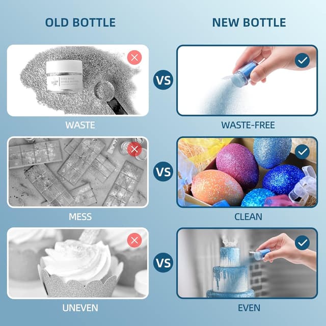 Thumbnail 6 de Essbarer Glitzerstaub (Gold) – 30 g für Getränke, Kuchen & Deko