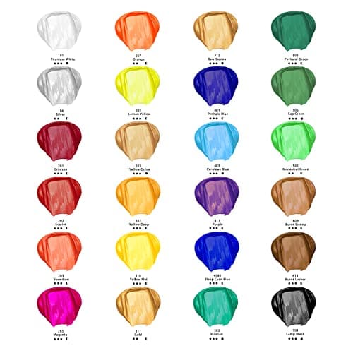 Thumbnail 1 de Artecho Set de Pinturas Acrílicas 24x59ml y Pinceles 🎨