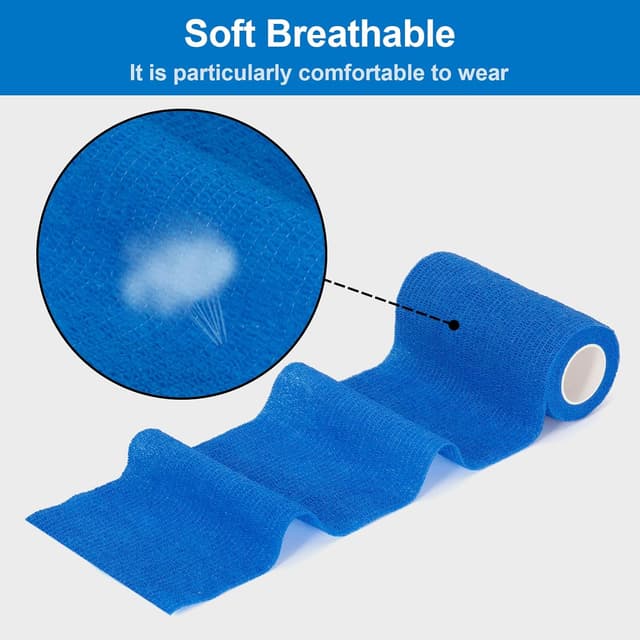 Thumbnail 4 de 12 Roll Selbstklebender Verband 10 cm Blau