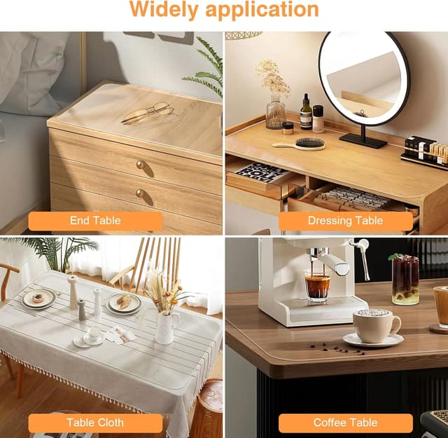 Thumbnail 4 de PUEAZU Sottomano 90x40cm Trasparente per Scrivania