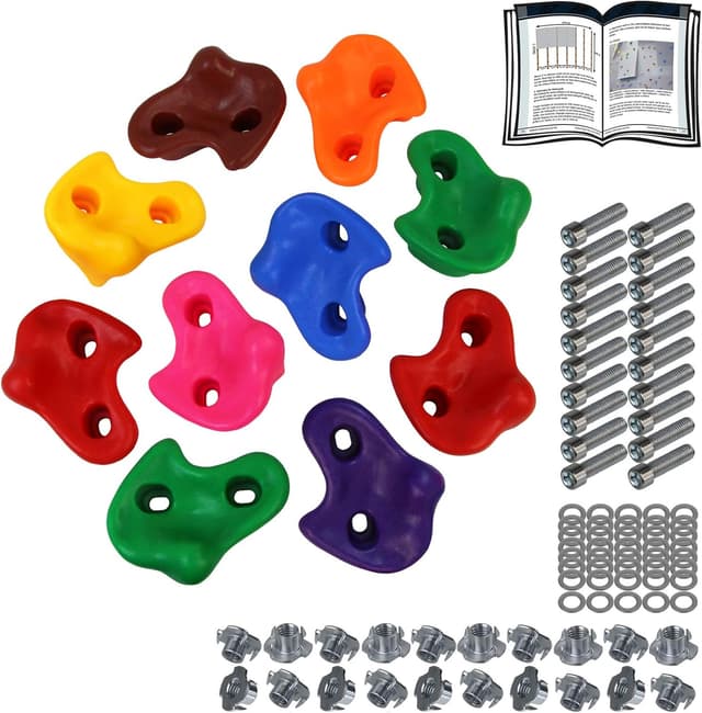 Detalle de ALPIDEX Klettergriffe bunt 10 Stück