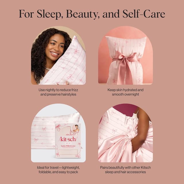 Thumbnail 6 de Kitsch Satin Pillowcase 19x36 zipper