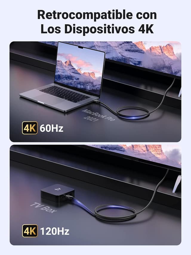 Thumbnail 2 de UGREEN Cable HDMI 2.1 8K 60Hz 48Gbps 3m