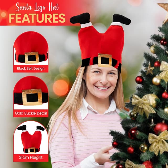 Thumbnail 4 de REDSTAR FANCY DRESS 4pc Novelty Christmas Hats Pack