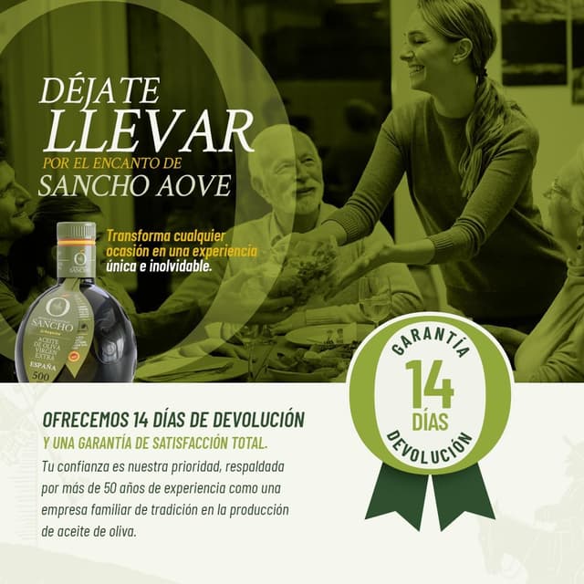 Thumbnail 7 de Sancho Gourmet Aceite de Oliva Virgen Extra Arbequina 🌿 4x500ml