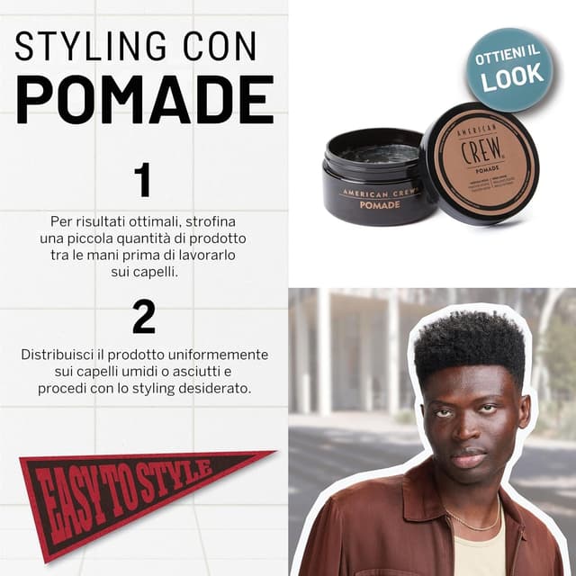 Detalle 2 de American Crew Pomade 85g Tenuta Media