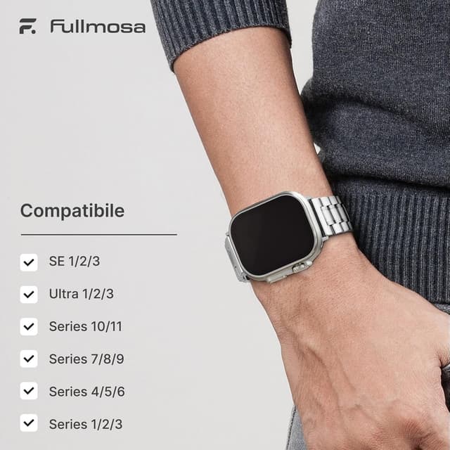 Thumbnail 5 de Fullmosa Stainless Steel Apple Watch Strap 49mm