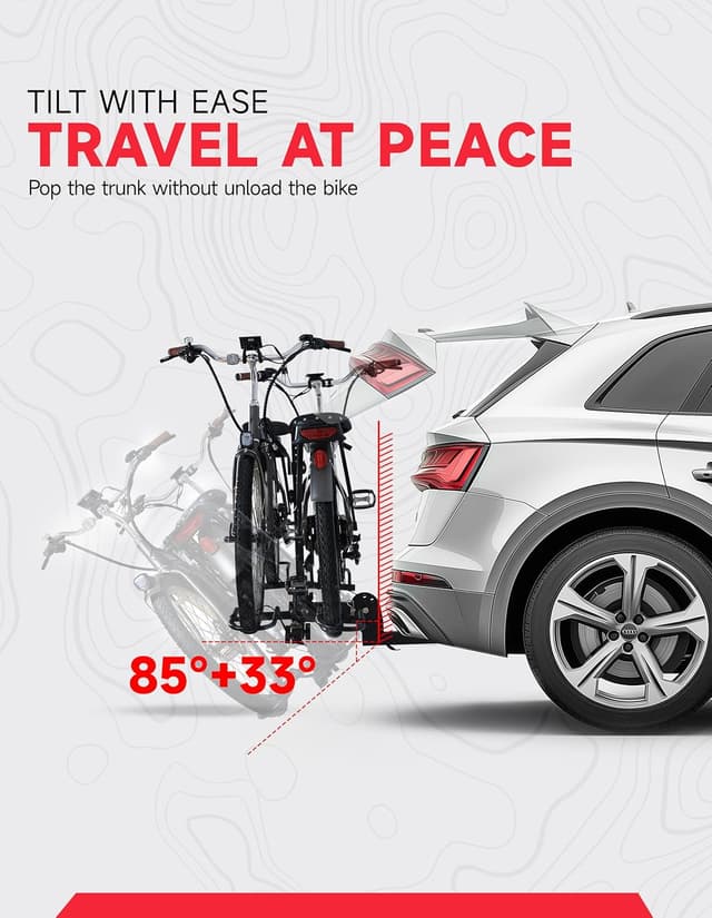 Thumbnail 4 de Young Bike Rack Hitch 200LB 2-Bike Platform