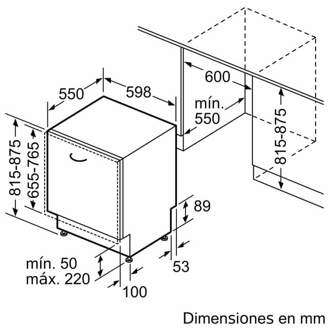 Detalle 2 de Siemens iQ300 Lavavajillas Integrable 14 Servicios