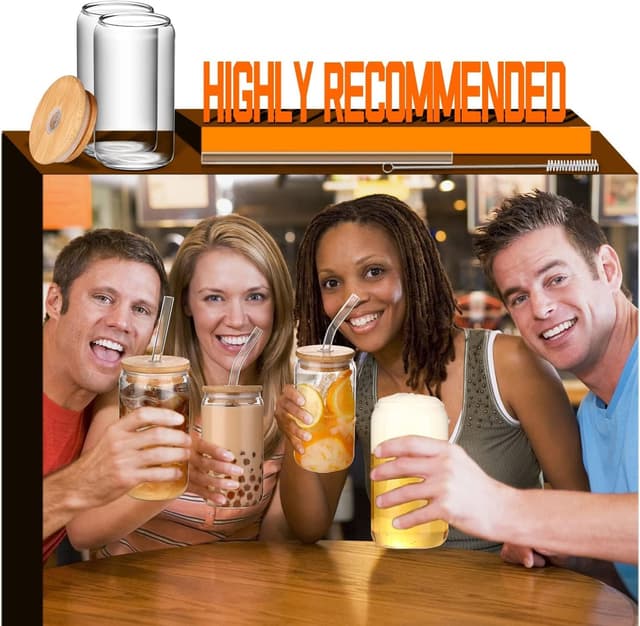 Thumbnail 4 de DWTS DANWEITESI 16oz Glass Cups 🥤