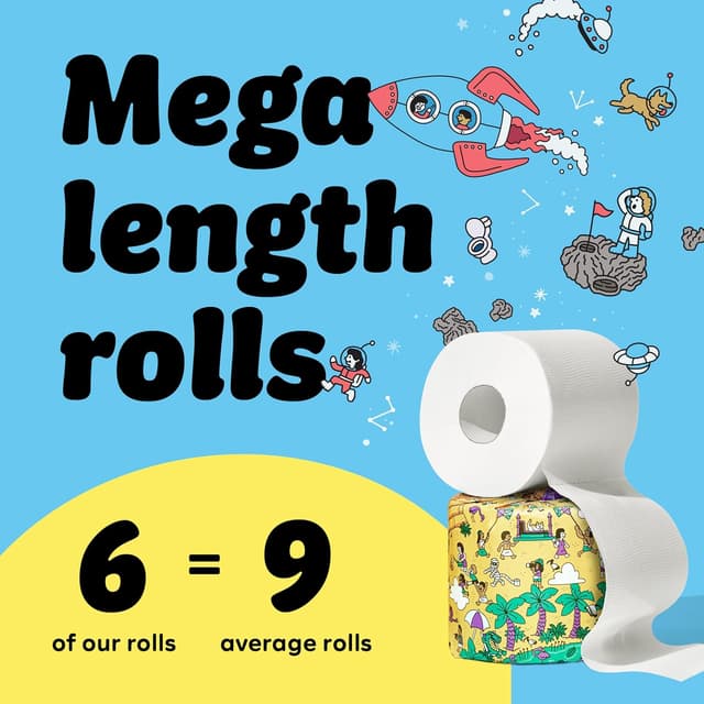 Thumbnail 4 de Who Gives A Crap Where's The Loo Edition Bamboo Toilet Roll 6 Pack