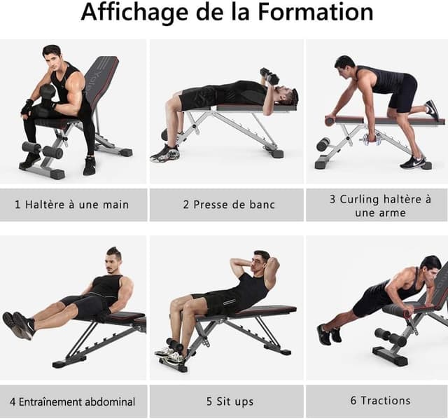 Thumbnail 3 de YOLEO klappbare Hantelbank 300 kg