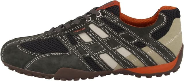Detalle de Geox UOMO SNAKE K Herren-Sneakers – atmungsaktiver Komfort mit herausnehmbarer Innensohle