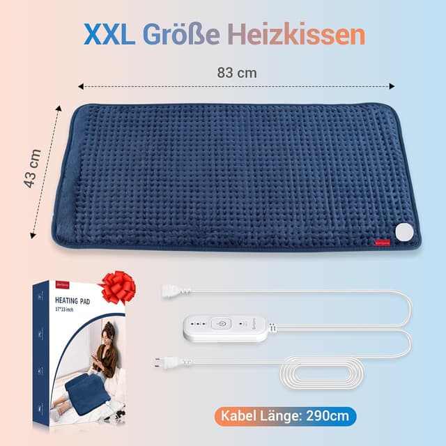 Detalle de Comfytemp XXL-großes Heizkissen 83×43 cm ♨