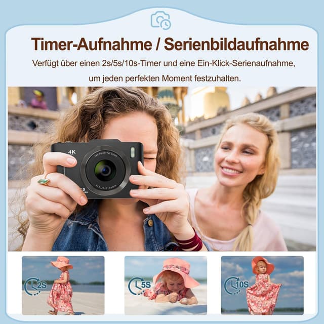 Thumbnail 5 de Digitalkamera 48MP mit 32GB Speicherkarte