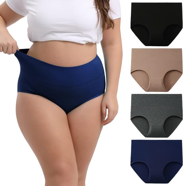 Thumbnail 6 de INNERSY Cotton High-Waist Briefs 4-Pack