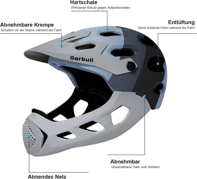 Detalle de MEETHOO MTB Full Face Helm 59–61 cm