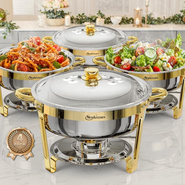 Imagen de NewKitchen 6QT Chafing Dishes 4 Pack en OfertitasTOP