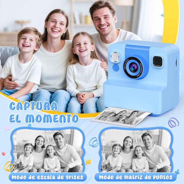 Thumbnail 1 de Yidoroye Macchina Fotografica Bambini con stampa istantanea, 2.4" HD 1080P e 32GB