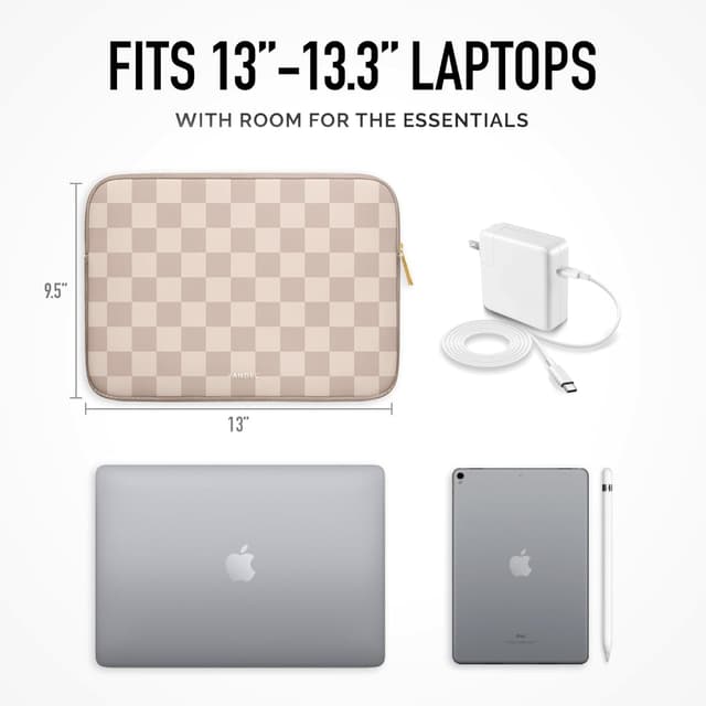 Detalle de Vandel Slim Laptop Sleeve (13 to 13.3 inch) Neoprene Case for MacBook Air/Pro, Chromebook, and More