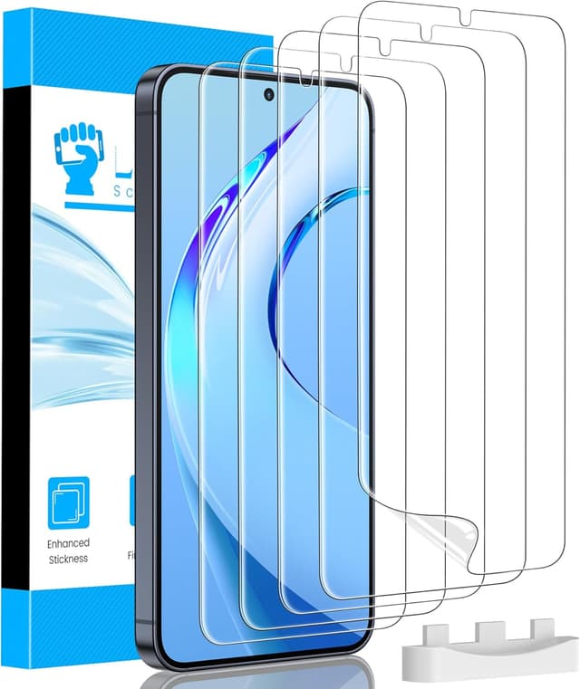 Detalle de LYWHL 5-Pack TPU Screen Protectors for Samsung Galaxy S26 (Like Original Fingerprint Unlock) — Invisible, Self-Healing, Case Friendly