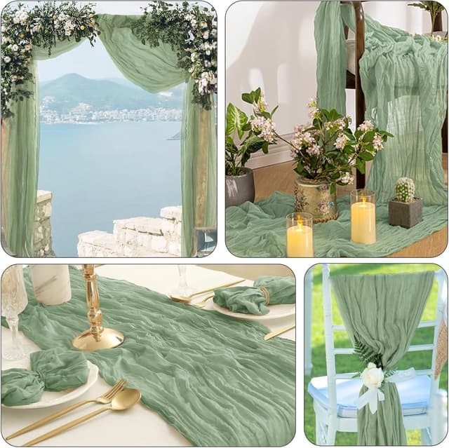 Detalle 2 de Foatcox Chemin de table gaze 300 x 90 cm