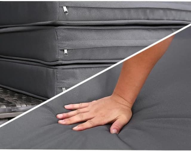 Thumbnail 6 de EVRE Bali 3 Piece Modular Round Rattan Wicker Daybed Set with Extendable Canopy (Mixed Grey)