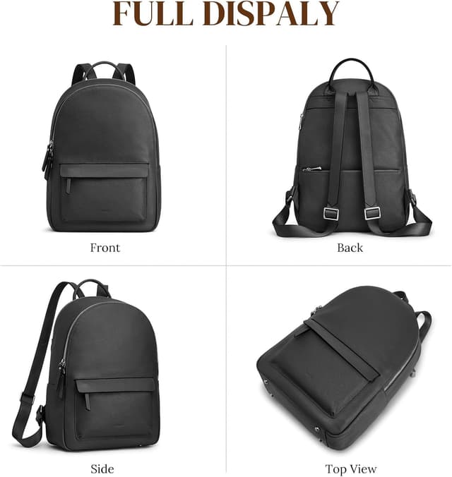 Detalle 2 de S-ZONE genuine leather backpack purse