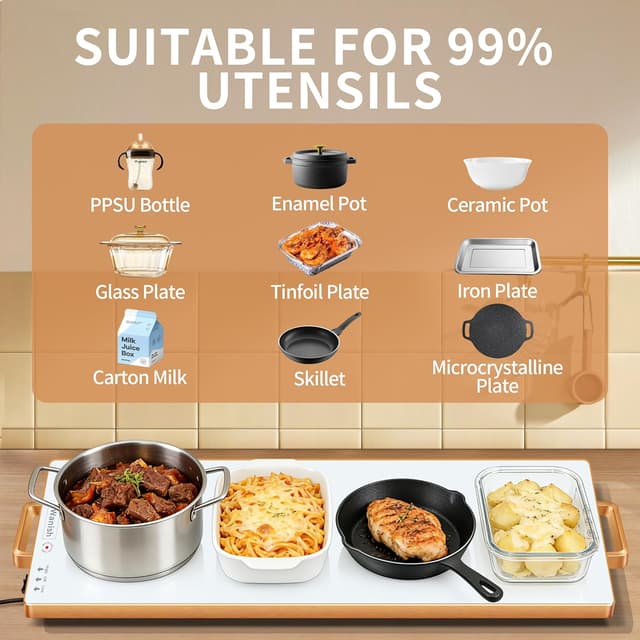 Thumbnail 4 de Electric Warming Tray L 32"x12" Warming Mat