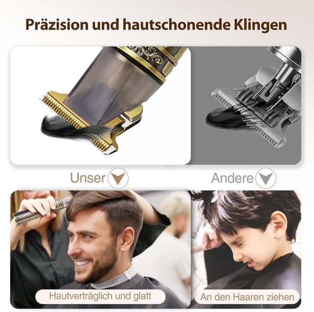 Detalle 2 de MZGO Elektrischer Rasierer Barttrimmer mit 1,6" LCD