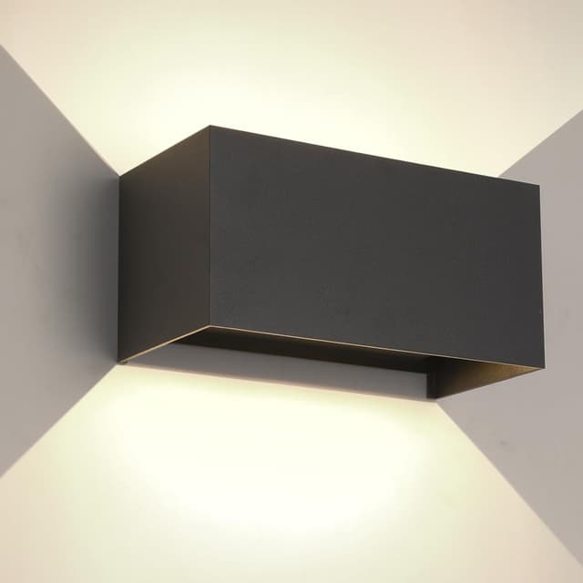 Detalle de Wisdom Line 25W Lampada a parete LED IP65 con angolo regolabile 120° 3000K (alluminio nero) per interno ed esterno