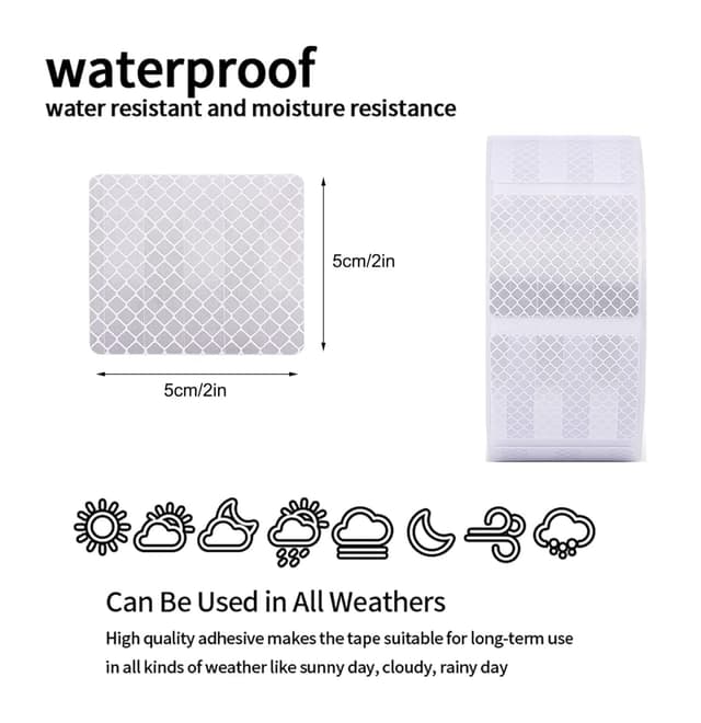 Detalle 2 de XFXIA Adesivo riflettente di sicurezza 10 m