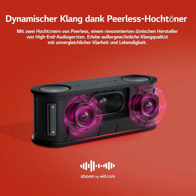 Detalle 2 de LG xboom Bounce by will.i.am Bluetooth‑Lautsprecher 40 W
