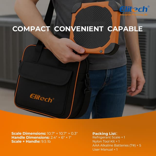 Thumbnail 6 de Elitech LMC-210 220 lb Refrigerant Charging Scale