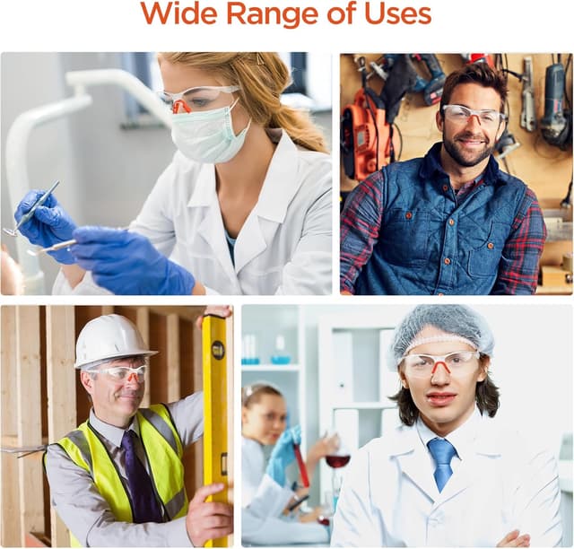 Thumbnail 5 de AiQInu Occhiali Protettivi da Lavoro 6 pezzi