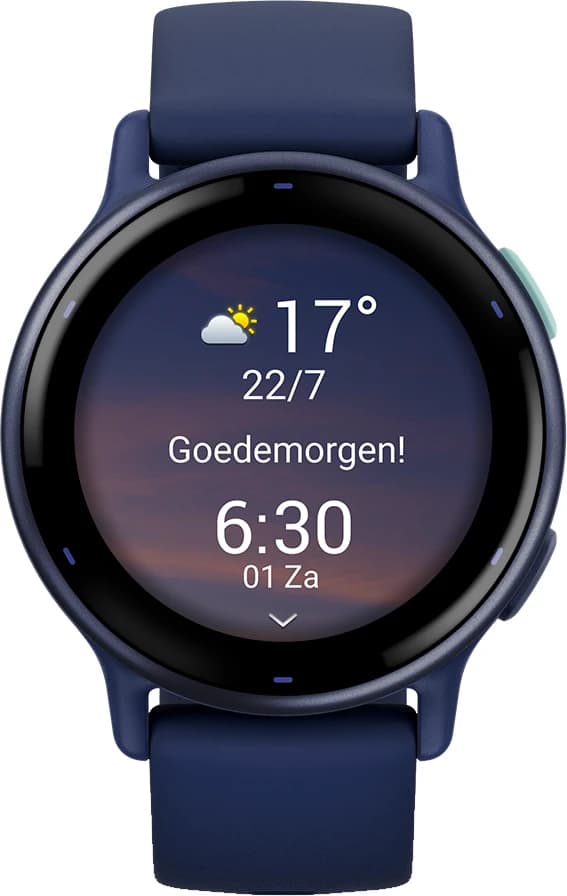 Detalle 2 de Garmin vivoactive 5 in Blau – Smartwatch mit 42-mm-Display, Garmin Pay und Trainings-Insights