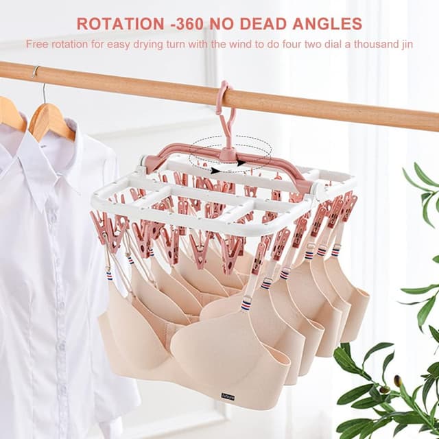 Thumbnail 2 de Sock Dryer 40 Pegs Foldable Rack