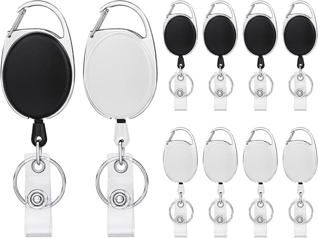 Detalle de Vicloon Schlüsselanhänger Ausziehbar 10 Stück 🔑