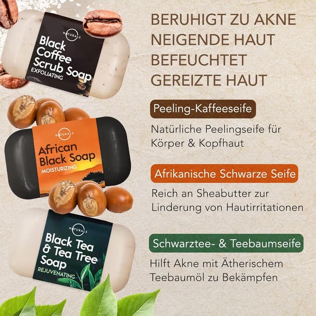 Detalle de O Naturals 6 Stück Seifen Set 100% Bio Vegan